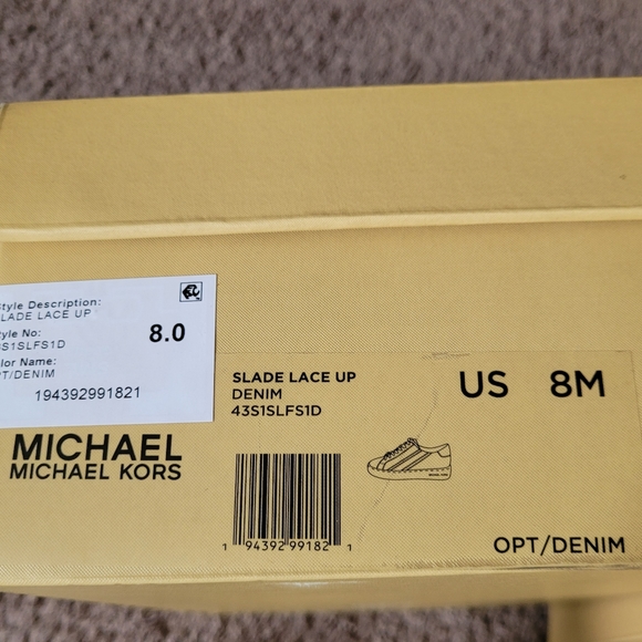 Michael Kors NWT Slade Denim Sneakers - Picture 6 of 6